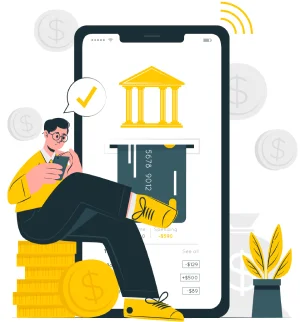 mobile banking app screen