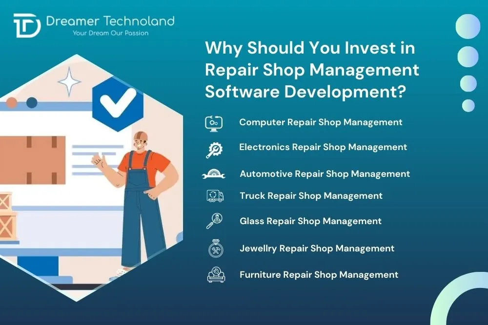 repair shop management software development