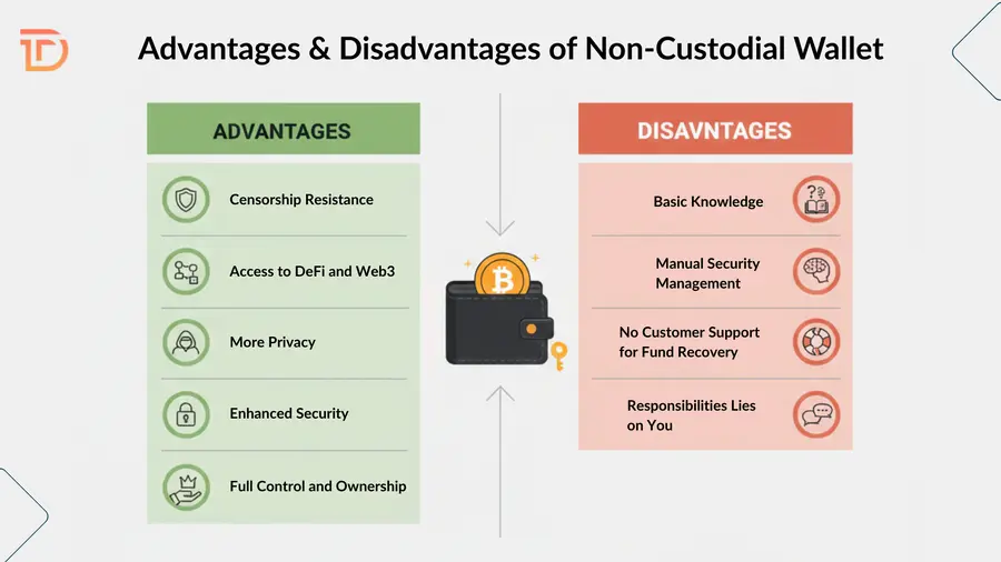 Advantages and Disadvantages of Non-Custodial Wallet
