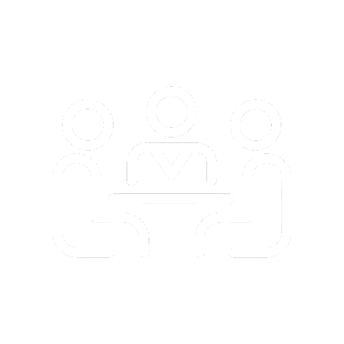 Stock Market icon in white