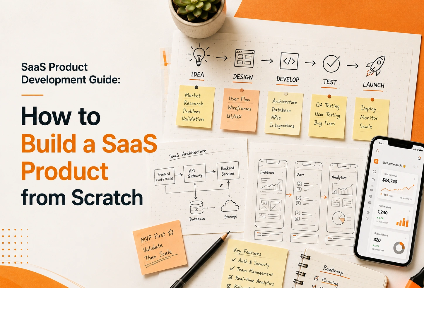 SaaS Product Development Guide: How to Build a SaaS Product from Scratch